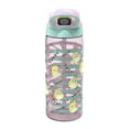thumbnail image 2 of Zak Designs 25oz Squishmallows Kids Straw Water Bottle, Durable Plastic Park Bottle with Easy-Open Locking Spout Cover for Travel, Built-In Carry Handle, Stripe, 2 of 10