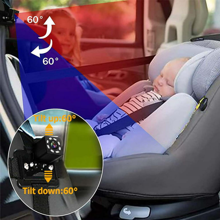 VASTEND Baby Spiegel Auto Kamera 1080P, 4,5'' HD Spiegel Baby Auto Rücksitz  Monitor