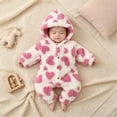 thumbnail image 2 of Paguaki Baby Boy Clothes Long Sleeve Footed Cute Cartoon Prints Long Sleeved Hooded Jumpsuit Baby Pajamas with Zipper Cotton Sleepers 0 6 9 12 18 Months, 2 of 8
