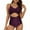 Purple, variant on Fnooota Womens One-Piece Swimsuits, Backless Summer Vacation Vacation Bathing Suits Purple Size S-2XL