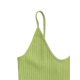 thumbnail image 4 of Txlixc Blusas cortas sin espalda con cuello en V y tirantes finos acanalados para mujer Txlixc Sexy, 4 of 6