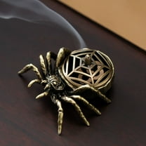 Spider Incense Burner for Cone & Stick Incense, No-Adhesive Incense Holder, Metal Copper Alloy Aroma Diffuser for Meditation Yoga Home Office Decor (1*Incense Burner)