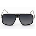 thumbnail image 3 of Brand Designer Metal Frame Classic Retro Square Aviator Fashion Sunglasses For Men, 3 of 4