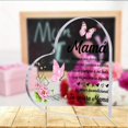 thumbnail image 2 of Acrylic Plaque For Mom 4In "Mama" Engraved With Floral Butterfly Perfect Mother'S Day Gift From Daughter Or Son Birthday Present Home Decor Holiday Party Decor Supplies,Gifts For Mom, 2 of 6