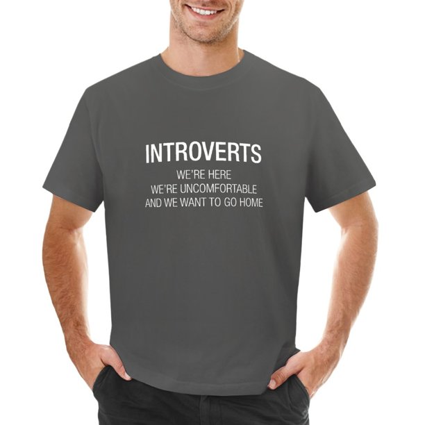 Camiseta INTROVERTS camisetas gráficas ropa bonita ropa kawaii camiseta gráfica para hombres