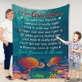 thumbnail image 2 of Gifts for Grandma, Merry Christmas, Xmas, Birthday Grandma Gifts, Grandma Blankets, Gifts for Grandma from Granddaughter Grandkids Grandson Grandchildren, Blanket Throw 50x60, 2 of 6