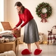 thumbnail image 2 of Ecetana Women's Furry Slippers Comfy Memory Foam Fuzzy Fluffy Slippers Non-slip Indoor House Shoes, 2 of 8