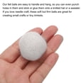thumbnail image 4 of Wool Felt Balls Beads Woolen Fabric 3cm 30mm White for Home Crafts 10Pcs, 4 of 5