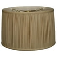 thumbnail image 2 of Royal Designs 16" Shallow Drum Gather Pleat Lamp Shade Black, 2 of 2