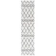 thumbnail image 2 of SAFAVIEH Berber Lula Distressed Shag Runner Rug, Ivory/Gray, 2'2" x 9', 2 of 11