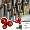 thumbnail image 5 of 9PC 3/4'In Copper-Pipe Cleaner Set for Power Drill 1/4” Tube Cleaning Brush- H6N7, 5 of 8