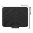 thumbnail image 3 of YWIYIUD 1PC Kitchen Plastic Dish Drainer Board, Large Draining Tray with Side Drop, Water Drain Board Drying Plate Dish Strainer Mat with NonSlip Base for Bowl Cup Kitchenware 15.7x13inch, 3 of 6