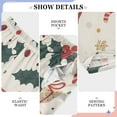 thumbnail image 6 of FORMRS Boys Pajama Pants with Pockets Size 6-8Y Kids Lounge Sleep Bottoms, Beige Christmas Candy Canes, 6 of 8