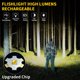 thumbnail image 2 of Linterna Táctica Recargable de Alto Brillo con 7 Modos y Enfoque Ajustable LED para Camping y Emergencias, 2 of 8