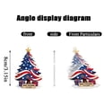 thumbnail image 7 of USA 250th Semiquincentennial Acrylic Christmas Tree Ornament, Patriotic Holiday Hanging Decoration for Home and Party, 1PC, 7 of 7