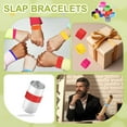 thumbnail image 6 of Slap Bracelets 8.5" x 1", 16 Pcs Silicone Slap Bracelet Bulk Blank Snap Band Soft Wristband for Party Favor DIY Gifts Classroom Birthday Crafts, White, 6 of 6