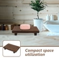 thumbnail image 5 of Wooden Stool Tray Small Base Kitchen Sink Modern Bathroom Decor Pedestal Stand for Plants, 5 of 6