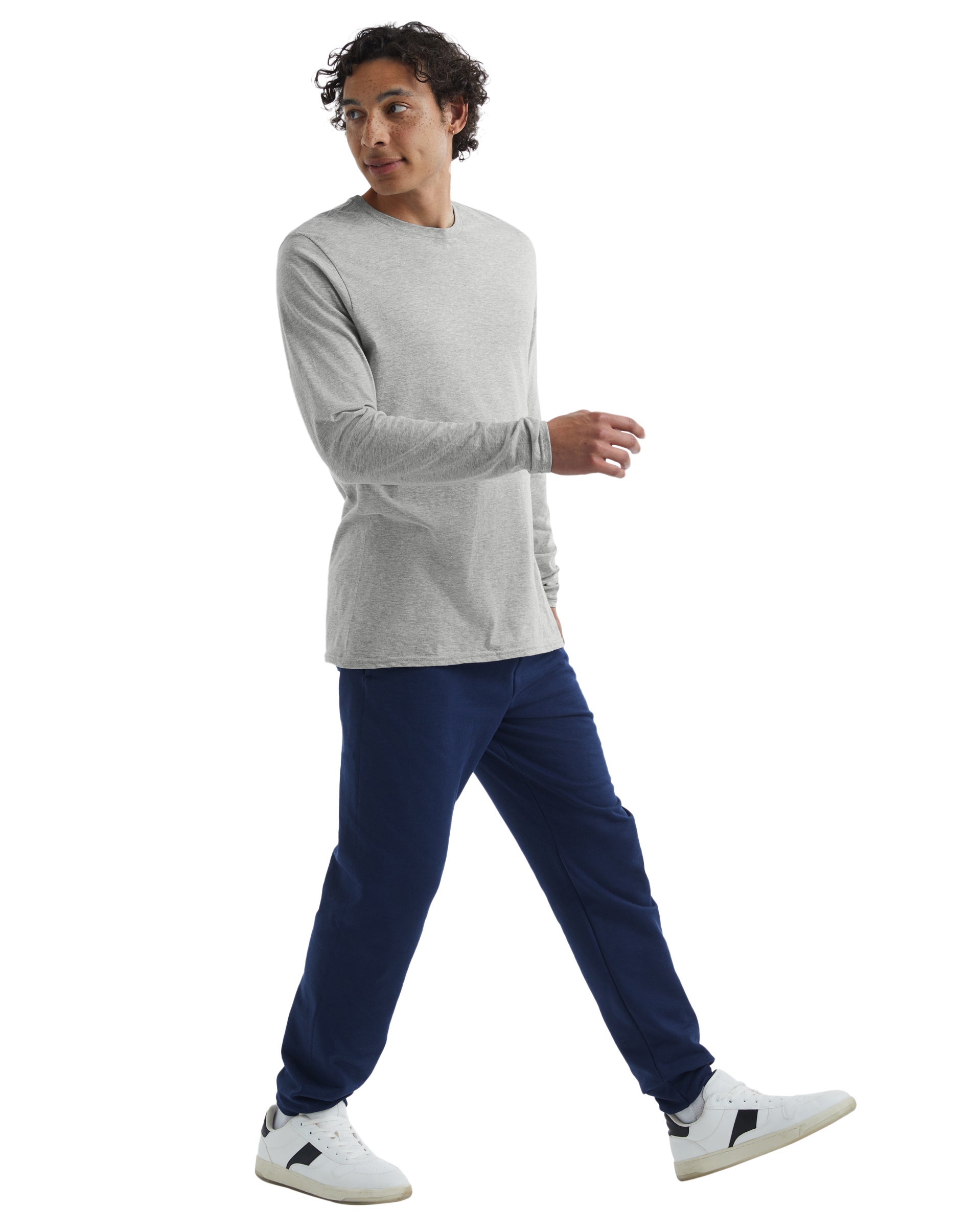 Hanes Men's Perfect-T Long Sleeve T-Shirt Ash S - image 4 of 8