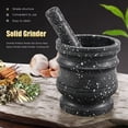 thumbnail image 4 of Pattern Pestle Set Stone Herb Spice Grinder Solid Grinder Cooking SetXL21252, 4 of 6