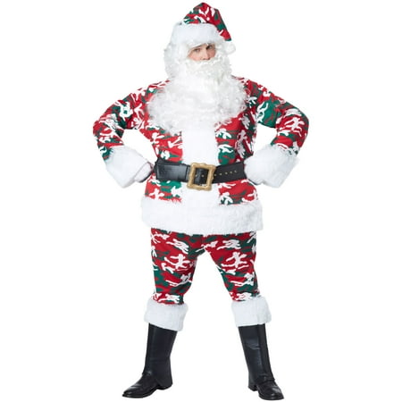 Camo Santa Suit Adult Costume