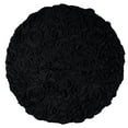 thumbnail image 2 of Home Weavers Modesto Collection 100% Cotton Tufted Round Round Bath Rugs, Extra Soft and Absorbent Round Bath Rugs, Non-Slip Round Bath Mats, Machine Washable 30" Round, Black, 2 of 5