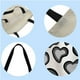 thumbnail image 2 of Bolsas De Compra Bolsa de playa para mujer, de compras de lino plegable, estampado de corazón lavable para damas y niñas Tmvgtek Para Estrenar, 2 of 9