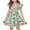Green, variant on Abcomgle Summer Dress for Girls 14-16 Casual A-Line Flutter Sleeve Tshirt Dresses Floral Print Pleated Crew Neck Swing Sundresses for 4-14t Kids,Pink
