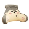 thumbnail image 2 of Reading Pillow with Detachable Neck Roll, Bed Backrest Pillow with Arms, Perfect for Back Support While Gaming, Reading Gray, 2 of 8