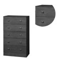 thumbnail image 3 of Benzara Transitional Style Wooden Chest with Five Drawers, Rustic Gray, 3 of 5