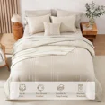 thumbnail image 6 of Catami 7-piece Bed in a Bag Comforter Set with Sheets,Beige,Queen, 6 of 8