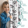 thumbnail image 3 of Blackout Kids Curtains,White Cow Milk Cow Pattern Childrens Insulated Curtains Set Of 2,Bedroom Essentials,Toddler Room Decor 52x84in(132x213cm), 3 of 5