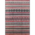 thumbnail image 1 of Ahgly Company Indoor Rectangle Mid-Century Modern Silver Pink Solid Area Rugs, 4' x 6', 1 of 6