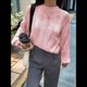 thumbnail image 5 of Suéter Informal de Larga para Mujer, Jersey de Punto Acanalado, Holgado, con Cuello Redondo y Cable, para Otoño. Rosa S, 5 of 7