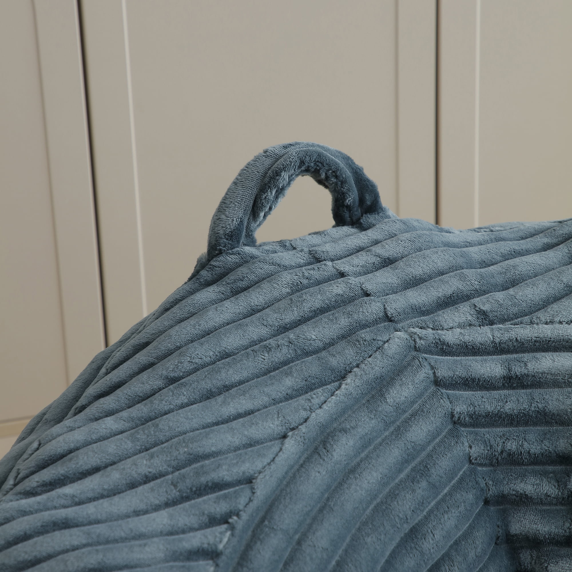 Leumius Lazy Sofa,Corduroy Fabric Oversized Bean Bag Sofa with High Back,Lounge Floor Sofa for Gaming,Reading Living Room Bedroom Office,Turquoise