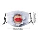 thumbnail image 3 of 3D Funny Face Impreso Mascarada para Fiestas Halloween Cosplay Ciclismo, 3 of 5