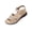 Beige, variant on Womens Wedge Sandals Open Toe Buckle Ankle Strap Sandals Casual Summer Walking Shoes with Arch Support Non-Slip Footwear for Daily Wear