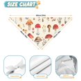 thumbnail image 6 of Dog Bandana 2 Pack,Red Mushroom Floral Light Beige Pattern Bandanas for Dogs,Cat Bandana,Small/ Large Dog Bandana 2 Size,Dog Bandanas, 6 of 6