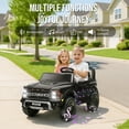 thumbnail image 6 of Ford F150 Raptor 24v 2 Seater Ride on Car for Kids, 4 Wheeler Electric Cars for Kids w/Remote Control, Toddler Ride on Toys w/ LED Lights, Bluetooth, Soft Start for Kids Girls Boys Ages 3-8, Black, 6 of 10