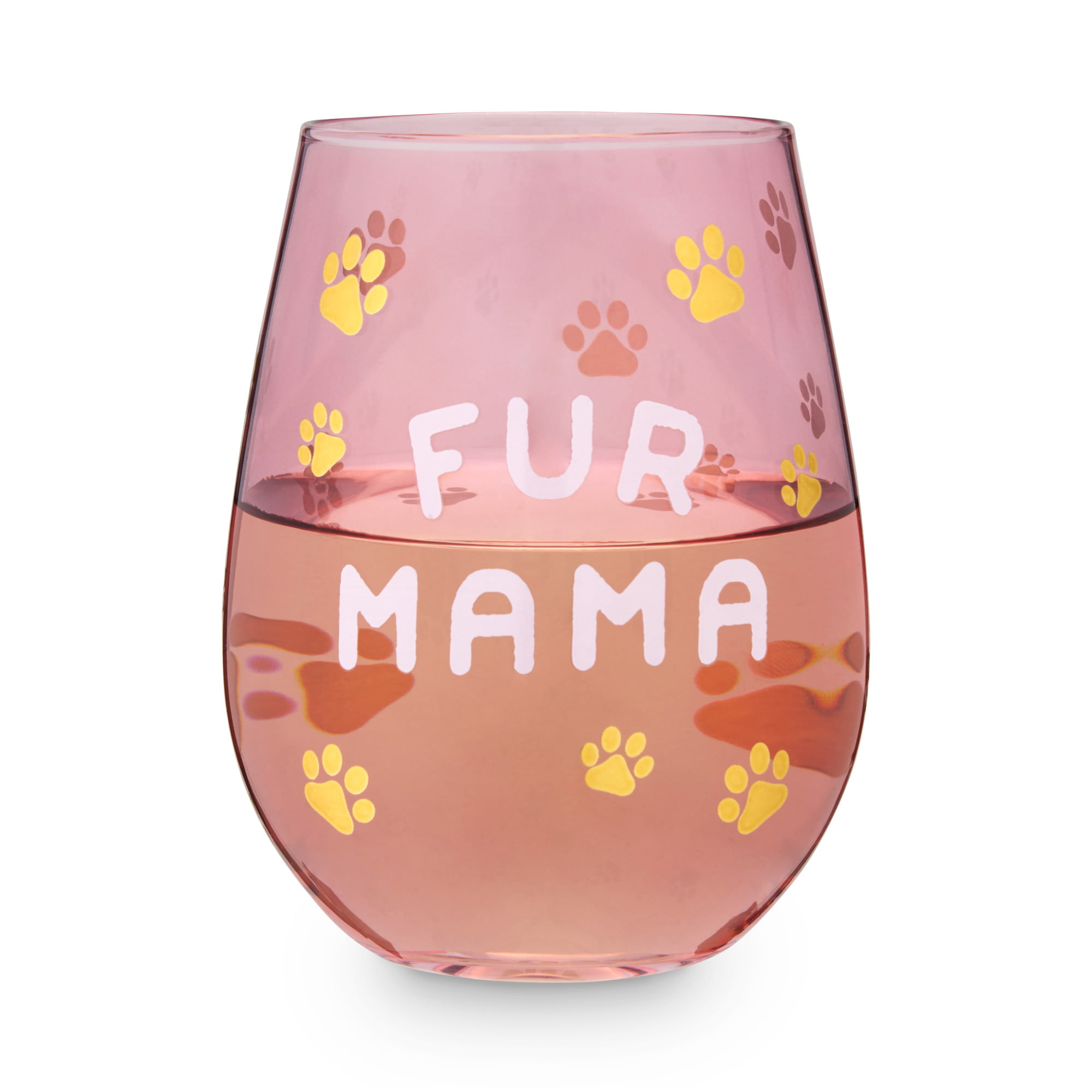LOVE Paw – Cute Stemless Wine Glass for Dog & Cat Moms, Large 17 Ounce -  bevvee