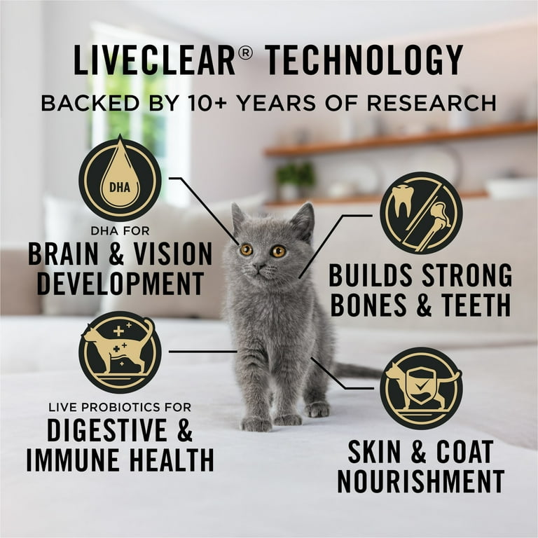 Purina Pro Plan LiveClear Dry Kitten Food Allergen Reducing