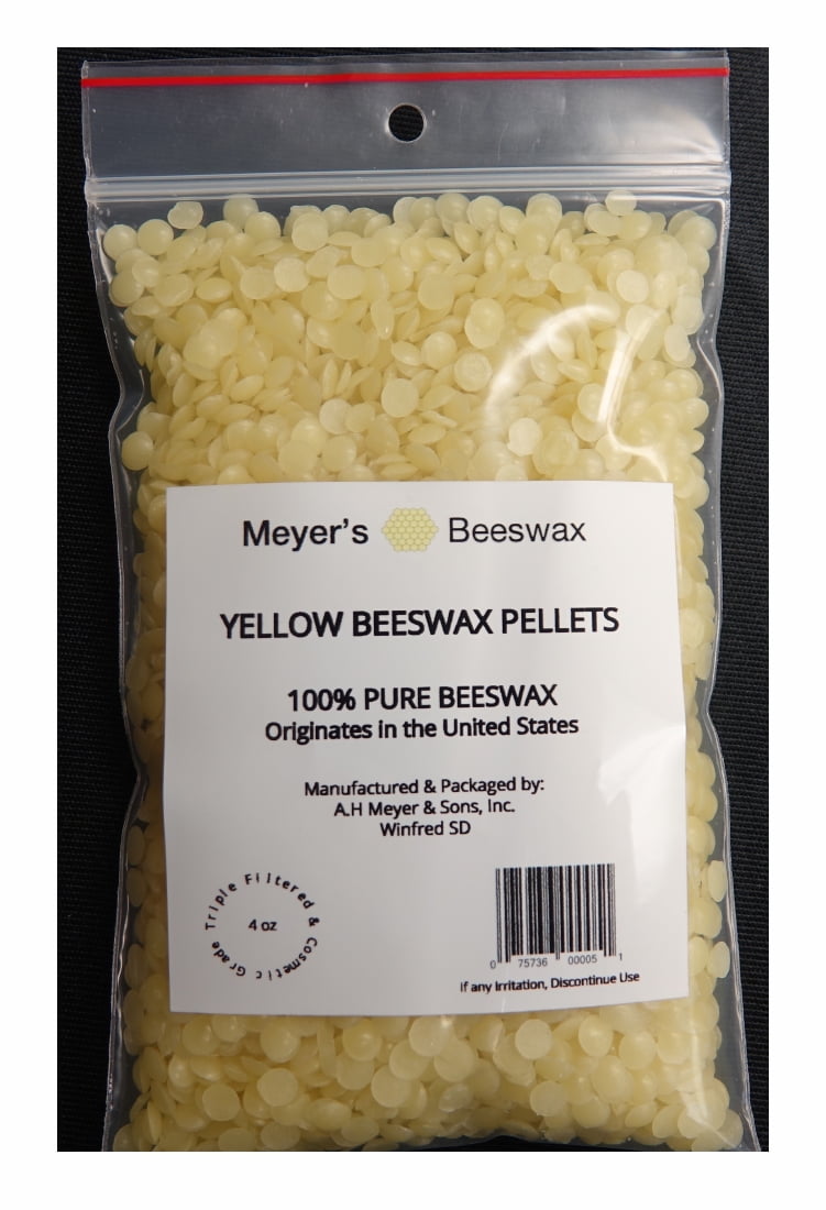 Meyer's Pure Domestic USA Beeswax, Not Imported, Chemical Free Triple