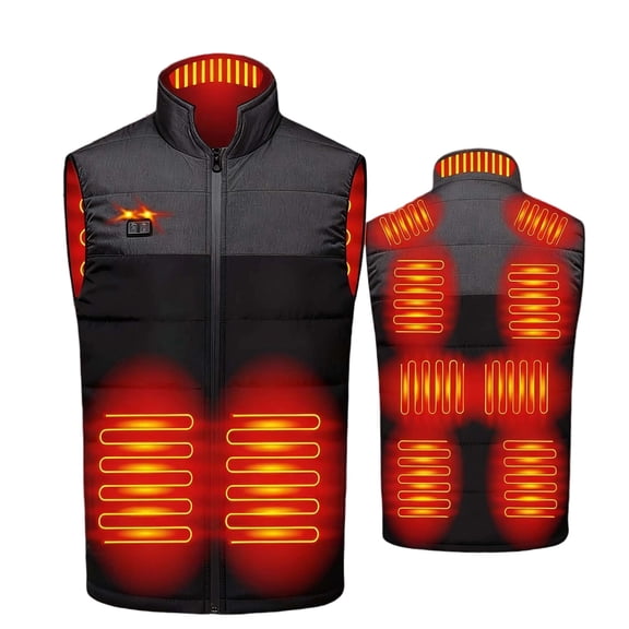 Daznico Smart Heated Vest with Stand Collar for Warmth and Comfort,Womens Vest,Jackets for Women,XL