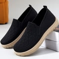 thumbnail image 7 of IEMIEMIEM Orthopedic Shoes for Women Arch Support Sneakers Lightweight Non Slip Slip on House Shoes Knitted Mesh Stretch Comfort 2026 Foam Shoes Black 7 Wide, 7 of 7
