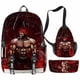 thumbnail image 1 of Set de mochilas escolares Hanma Baki Jack Hanma Hammer, 3 unidades, 1 of 1