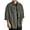 Green, variant on QHFBli Men's Washed Denim Long Sleeve Shirt, StandCollar Thick Denim Air Layer Warm for Outdoor&Trendy Wear Button Down Shirt