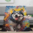 thumbnail image 2 of Dogs Washable Easy Care Fluffy Christmas Blanket For In/Oudoor Best Nanny, 2 of 5