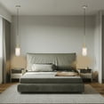 thumbnail image 2 of Palmella 7.5 in. 1-Light Indoor Brass Finish Pendant Light with Light Kit, 2 of 4