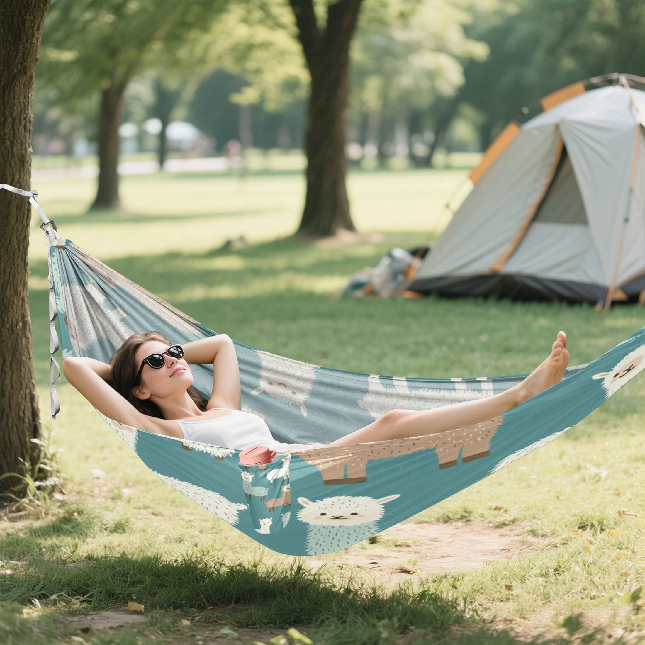Hammock Camping Hammock Nylon Portable Hammock Travel Camping Hammock Super Cute Lamb