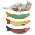 thumbnail image 4 of Catfish Toy B with Bell Inside – Interactive Plush Chew Toy for Cats, Features Bell for Auditory Stimulation, Ideal for Teething and Playtime Engagement., 4 of 9