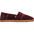 thumbnail image 2 of Women's TOMS Alpargata Leather Wrap Slip On Shoe Barn Red Earthy Plaid/Faux Shearling 9 M, 2 of 3